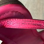 Coach  Robyn Turn Lock Leather T-Strap Thong Sandals Hot Pink Women’s Size 7.5 Photo 5