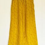 Knot Sisters  Feather Wideleg Elastic Waist Pants Small Gold Photo 0