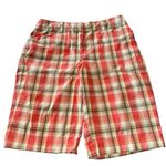 Jones New York Sport Shorts Women's Size 8 Stretch Comfort Chino Plaid Golf EUC Photo 3