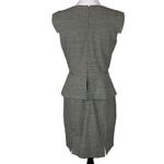 Antonio Melani  Grey Peplum Sheath Dress Size 4 Polyester Viscose Blend Photo 1