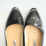 Manolo Blahnik Black Patent Leather Flats with White Stitch Detail – Size 35.5 Photo 9