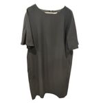 Chico's NWT  Size 3 (XL) Black Cape Sleeve Short Shift Dress Knee Length $109 Photo 1