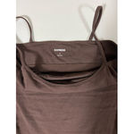EXPRESS Brown Solid Shelf-Bra Cami Camisole Tank Top Shirt Size M π€ Photo 4