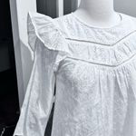 Anthropologie dRa Los Angeles White Eyelet Ruffle Dress Photo 3