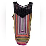 Bisou Bisou  Michele Bohbot Mixed Geometric and Lace Tank Women’s Size Large Photo 23