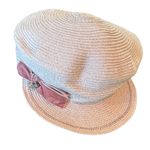 Pink page boy, Hat with Bow and gem Photo 0