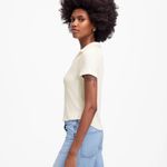 Madewell Ribbed V-Neck Polo Tee Shirt Top Size XL Photo 2