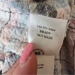 Rails  Brady Button Up Shirt Gauzy Slouchy Sky Haze Plaid Pastel Long Sleeve Sz M Photo 11