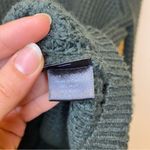 Jenni Kayne  Wool Blend Waffle Knit Turtleneck Sweater in Dark Green Sz Small Photo 7