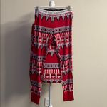 Victoria's Secret Victoria’s Secret Red Fair Isle Knit Pajama Set Top & Leggings Small Photo 7