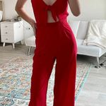 H&M Red Jumpsuit Photo 0