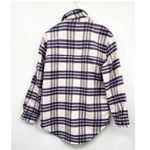 Joie ‎ Blue Red Plaid Shacket Shirt Jacket Snap Button Down Size Medium New Photo 5