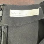 OAK + FORT Black Long Sleeve Wrap Mini Dress Cocktail Party Evening Dress Photo 3