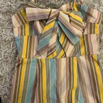 Moulinette Soeurs  Striped Multicolor Dress with Bow Detail size 2 Photo 1