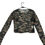 SheIn  Camouflage Mesh Crop Top Photo 1