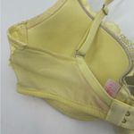 Victoria's Secret VICTORIA’S SECRET Bra Size 32D Body By Victoria Lined Demi Lace Yellow Lingerie Photo 5