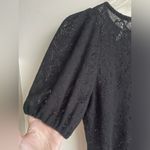 Free People Size Small Black Lace Sweater Dress Puff Sleeve Excellent Condition Photo 6