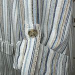 Cato  Striped Blazer in a Blue and White Pattern (964) Photo 7