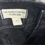 Madewell The Perfect Vintage Flare Jeans Size 27 Black Sherborn Wash Minimalist Photo 10