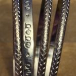 Bebe  silver tone bangle bracelets Photo 2