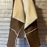 Jones New York  Brown and Cream Faux Fur Vest Photo 0