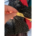 H&M  Polka Dot Button Up Black Cardigan Sweater Large Cotton Work Femme Capsule Photo 8