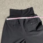 Duo Maternity Black Pull On Dress Pant Capris With Belly Band | Size Medium Photo 8