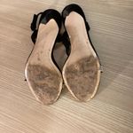 ZARA Woman Black Velvety Sparkle Strap Heels Size 39 US 8.5 Ankle Strap High Photo 4