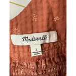 Madewell Bubble-Sleeve Smocked Peplum Top in Berry Stems - Size - 2 Photo 4