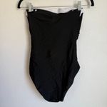 J.Crew NWT  Scalloped One Piece Swimsuit Black White Colorblock Sz XS CI109 Photo 5