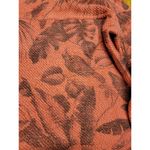 Soft Surroundings Sweater Women's Large Coral Tropical Waffle Knit Popover B84 Photo 4