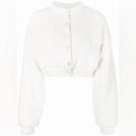 Alexander Wang 100% authentic  Cropped cable knit cardigan in white Photo 7