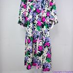 Eloquii NEW floral print long puff sleeve dress, 14 Photo 5