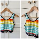TomboyX Sunset Stripes Sport & Swim Top, sz. S Black Photo 1