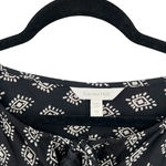 Garnet Hill  Remi Draped Romper‎ Black Diamond Print Bohemian Size XS Photo 6