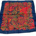 Vintage Paris Accessories 100% Virgin Wool Floral/Paisley Scarf Photo 0