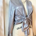 Bardot  Satin Wrap Blouse NWT Photo 3