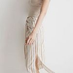 Madewell Twist-Front Sarong Midi Skirt in Stripe 6 Photo 1
