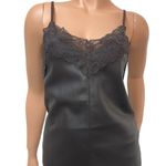 Bishop and Young NWT Babydoll Vegan Leather & Lace Trim Cami Tank Sz. XS Biker Luxe Photo 1