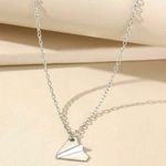 Paper airplane necklace Photo 0