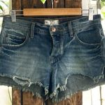 Free People  Distressed Look and Raw Hem Denim Shorts Photo 0