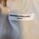 Amanda Uprichard Metallic Amy Halter Dress Valencia Linen Blend Size L Photo 5