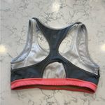 Athleta Color Block Cut Out Back Sports Bra Size Medium Photo 1