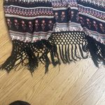 Forever 21 Chiffon Aztec Print Fringe Kimono Swim Cover-Up Size S/M Photo 3