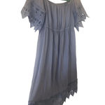 Haute Monde coquette girl light blue embroidered lace dress soft girl boho Photo 3