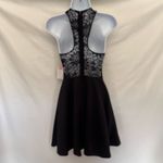 B Darlin B. DARLIN All Lace Top Racerback Dress Sz 3/4 Black Whimsigoth New Halter Skater Photo 4