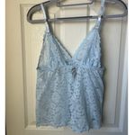 Blue Lace Lingerie Top Photo 2