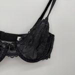 Apt. 9  Dark Gray Sheer Lace Bra Underwire Size 36B Bralette Photo 2