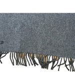 Ralph Lauren Gray fringed scarf 66x20 inches Photo 5