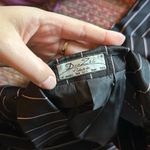 VTG DEN ZEL PARIS BLACK & PINK STRIPE LONG BLAZER MOB WIFE Photo 1